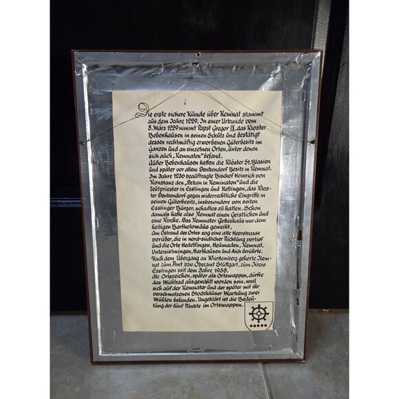 Hermann Kuhn Kemnat Germany Print St Bartholomaus Church 19x13.75" Framed - Picture 10 of 10